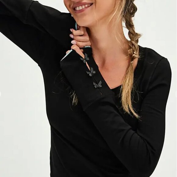 NWT Free People Make It Molly Top In Black - Picture 1 of 7